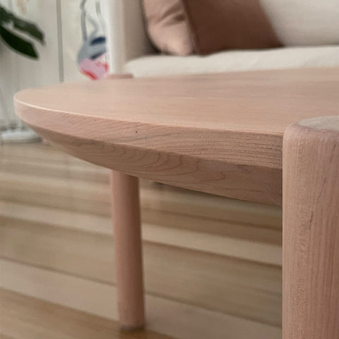 Mesa De Centro Redonda De Madera